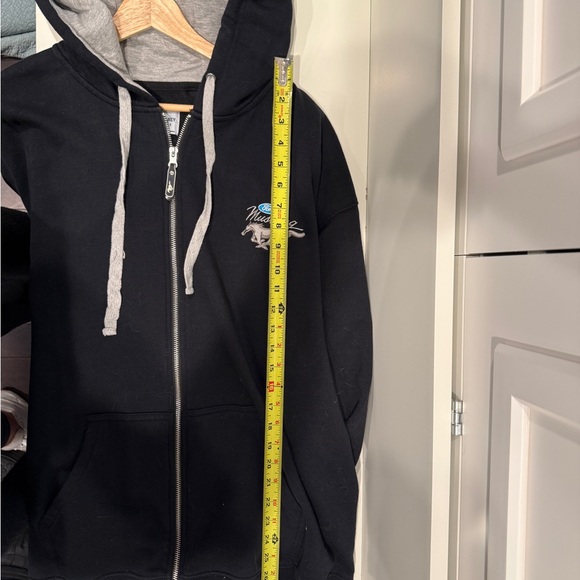 Ford Mustang Black Hoodie Jacket - Picture 8 of 9